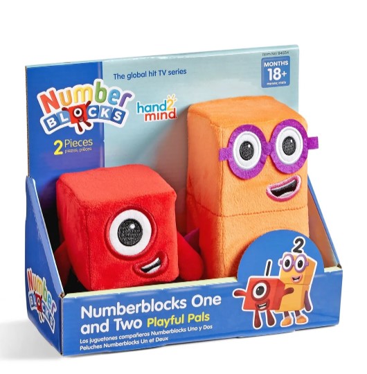 Hand2Mind Numberblocks One & Two Playful Pals Plush