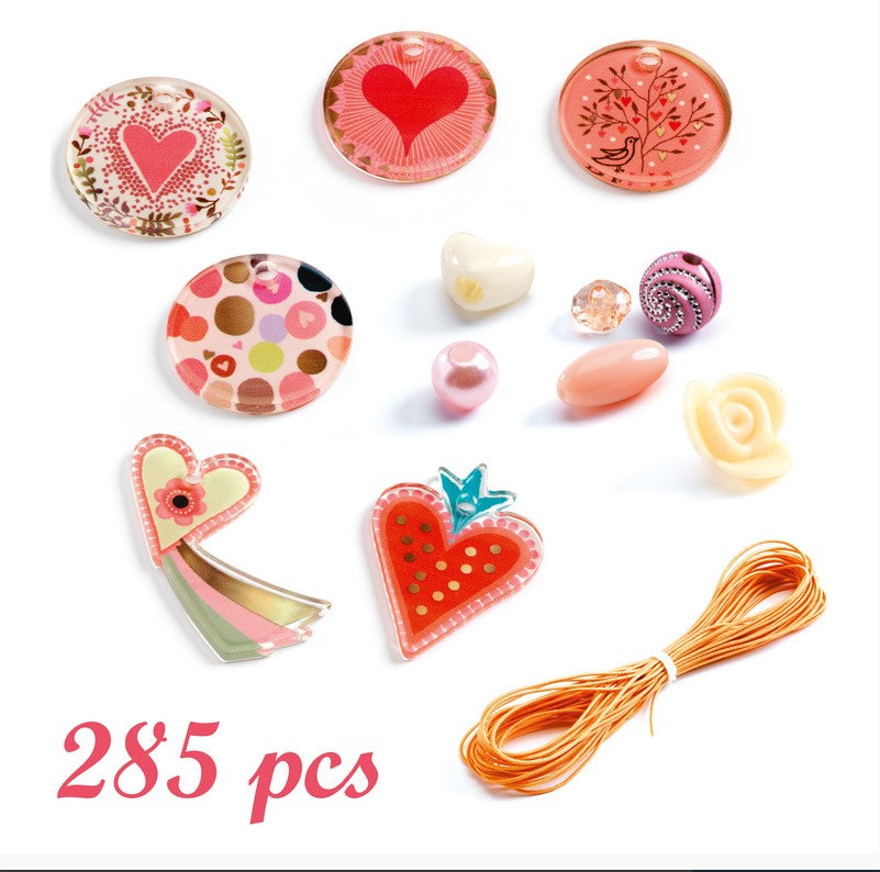 Djeco Heart Fancy Beads Art & Craft