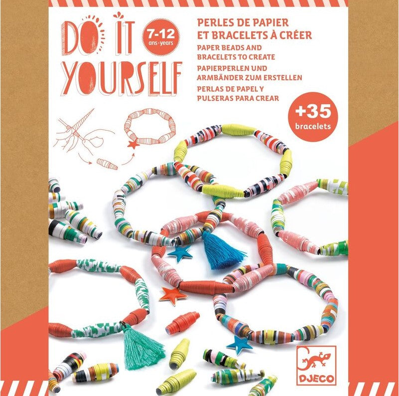 Djeco DIY Pop & Colourful Paper Bracelets