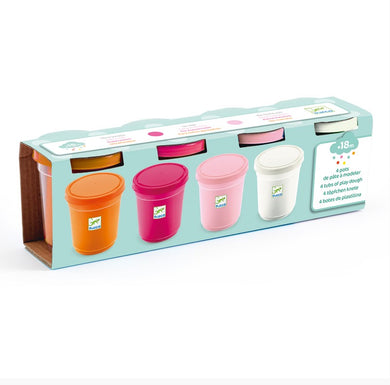 Djeco Modelling Dough 4 Pots Sweet Art & Craft