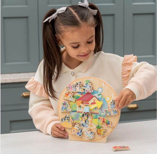 Bluey Wooden Routine Clock Learning Aid