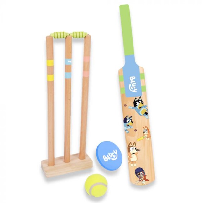 Bluey Wooden Cricket Set Games