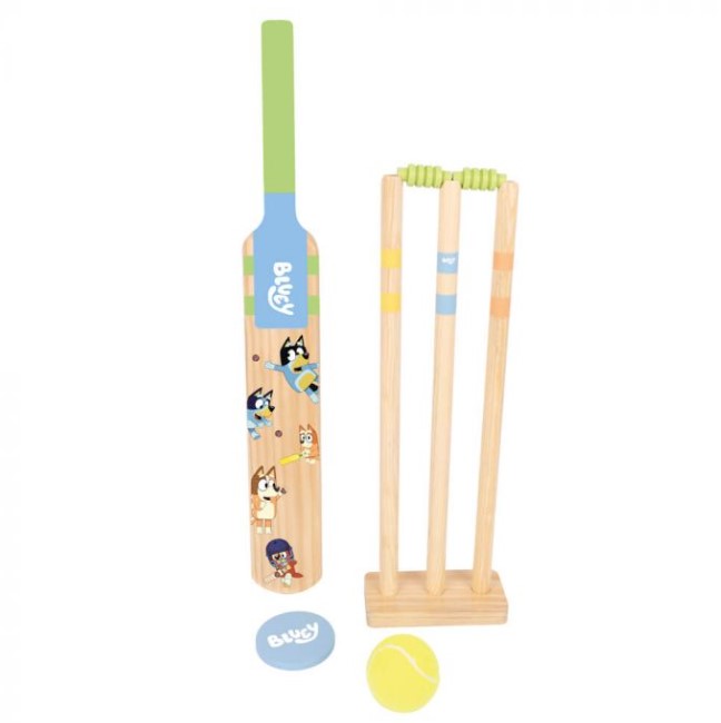 Bluey Wooden Cricket Set Games