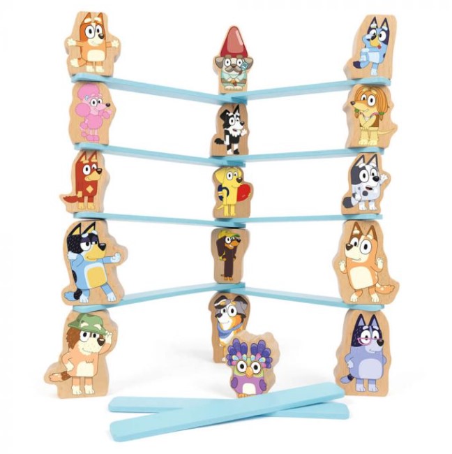 Bluey Wooden Stacking Game Games