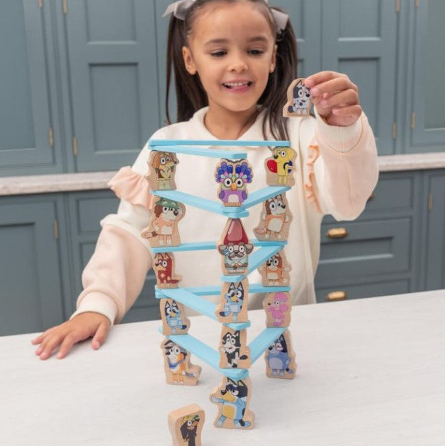Bluey Wooden Stacking Game Games