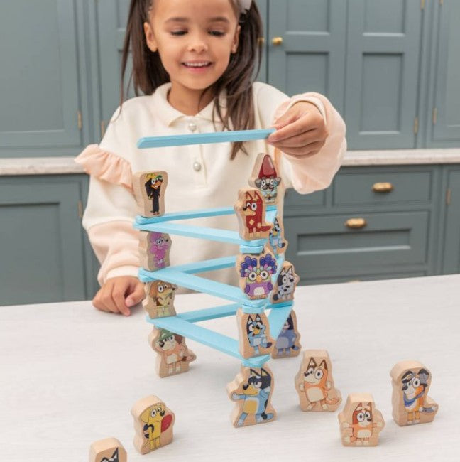 Bluey Wooden Stacking Game Games