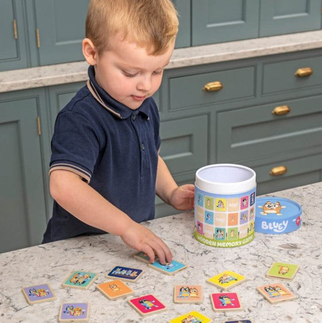 Bluey Wooden Memory Game Games