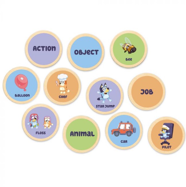 Bluey Wooden Charades Games