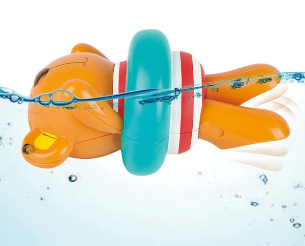 Hape Swimmer Teddy Wind Up Bath Toy Bath Toy
