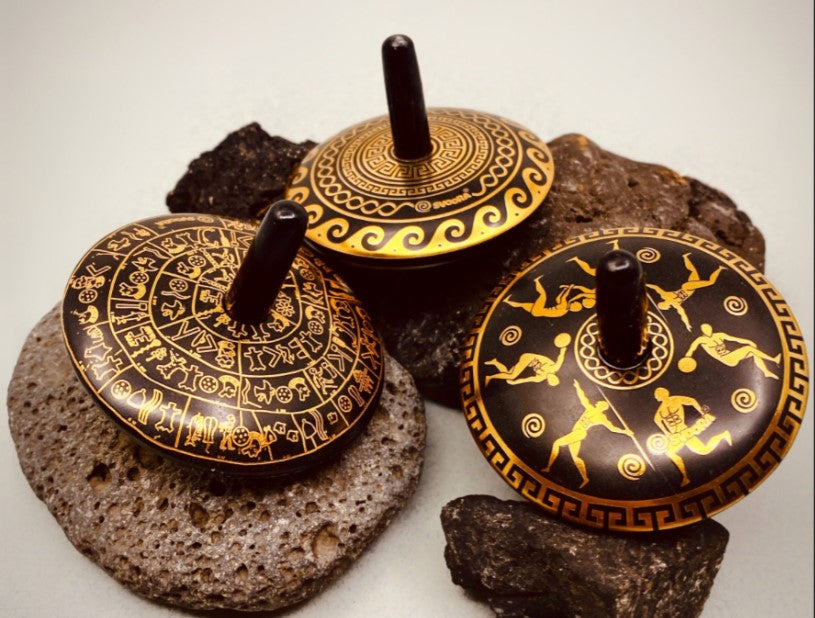 Svoora Tin Tops Phaistos Series Spinning Tops