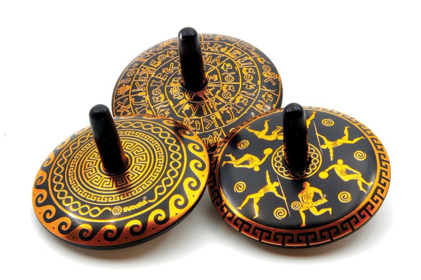 Svoora Tin Tops Phaistos Series Spinning Tops