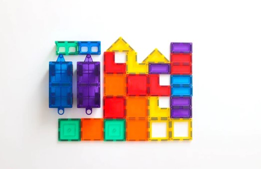 Learn & Grow Toys Magnetic Tiles Car Expansion Pack Construction
