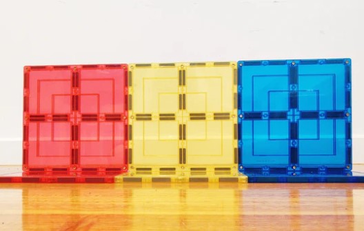 Learn & Grow Toys Magnetic Tiles Large Squares Construction