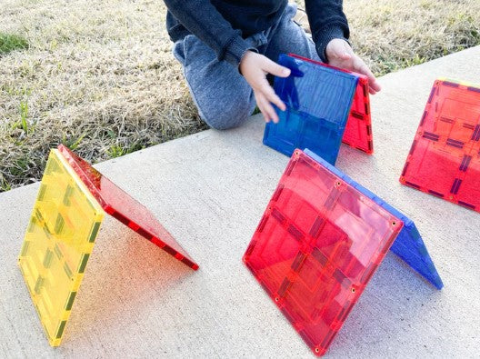 Learn & Grow Toys Magnetic Tiles Large Squares Construction