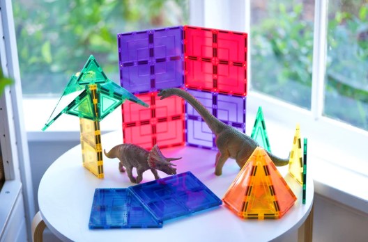 Learn & Grow Toys Magnetic Tiles Large Squares Construction