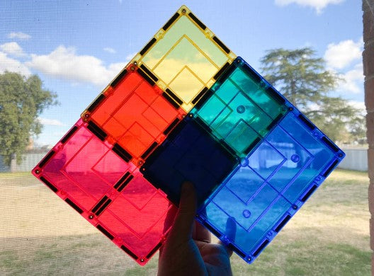 Learn & Grow Toys Magnetic Tiles Large Squares Construction