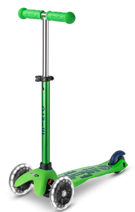 Micro Scooter Mini Deluxe LED Green Blue Micro Scooter
