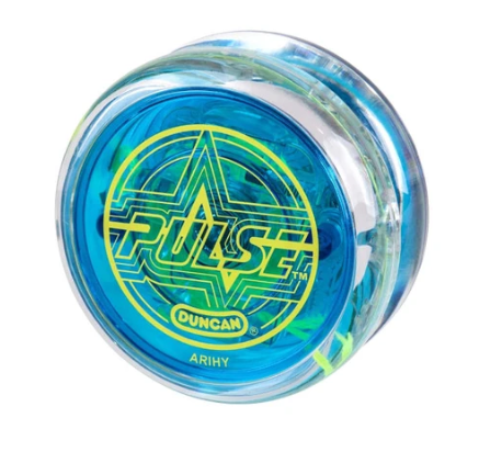 Duncan Pulse Light Up Yo Yo Collection Blue Clear Novelty