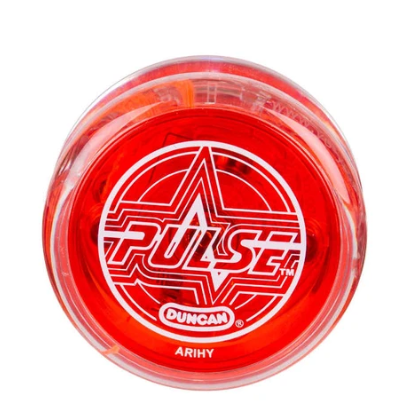 Duncan Pulse Light Up Yo Yo Collection Red Clear Novelty