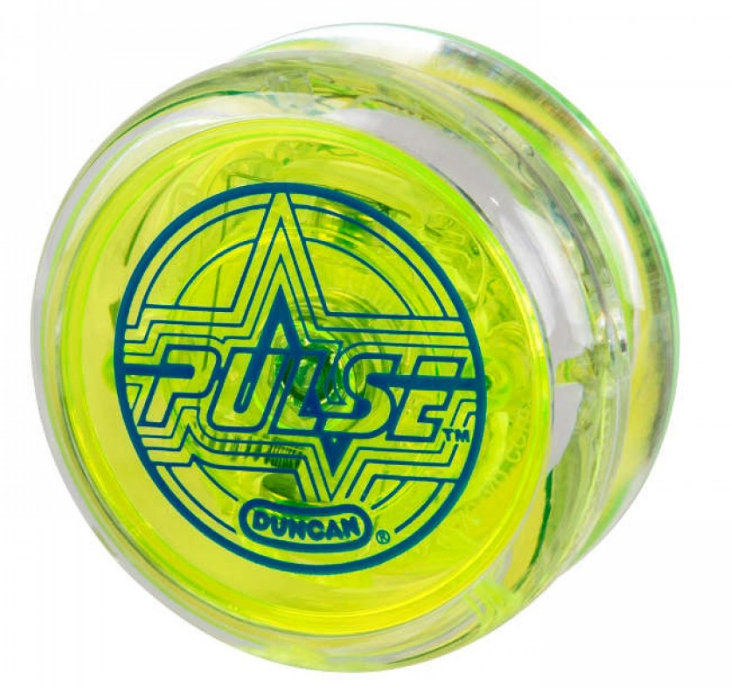 Duncan Pulse Light Up Yo Yo Collection Green Clear Novelty