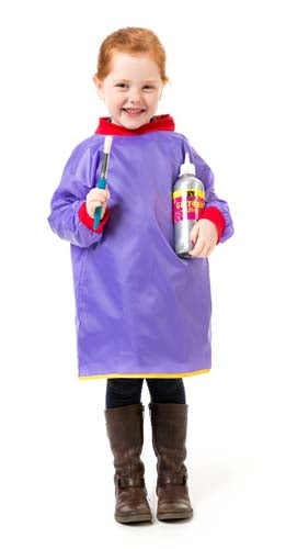Toddler Smocks Purple Ages 2-4 Art and Craft