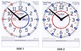 EasyRead Time Teacher Twintime Student Card Learning Aid