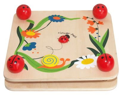 Ladybug Flower Press Learning Aid