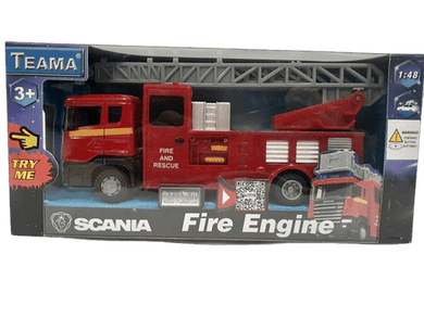 Die Cast Fire Rescue Truck Ladder Truck Transport