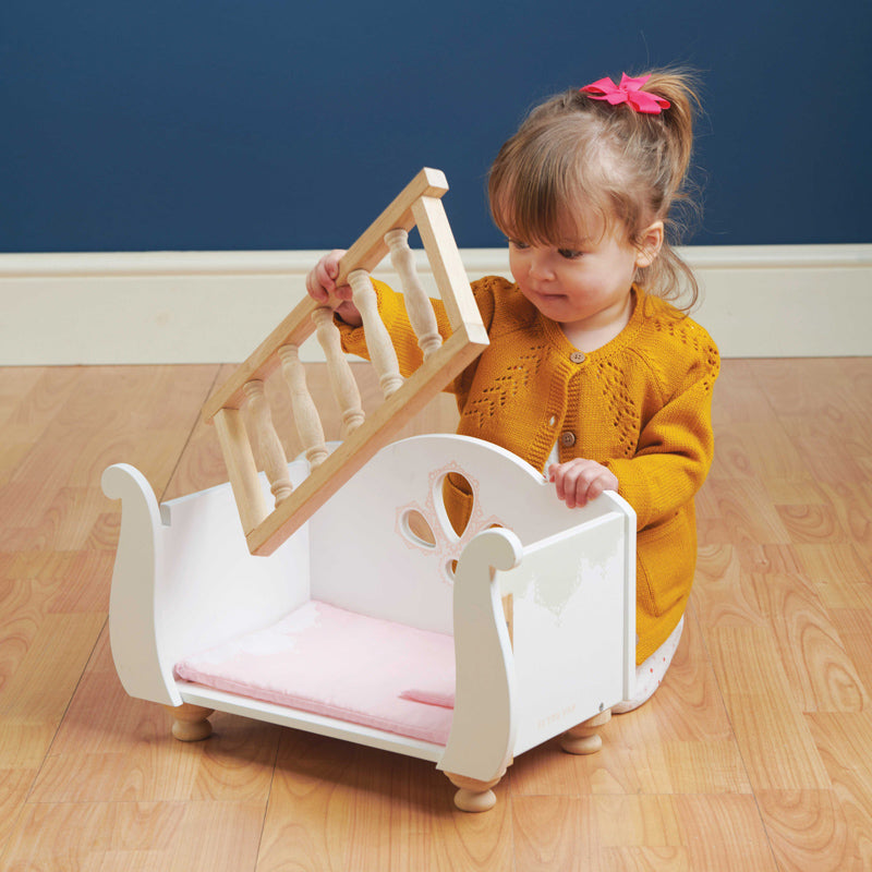 Sleigh Cot by Le Toy Van Doll