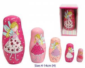 Babushka Nesting Dolls Fairy 5pc Novelty